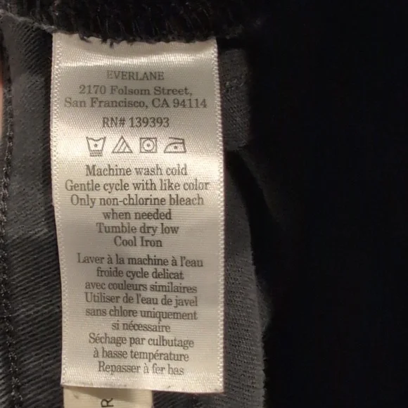 Everlane Black Straight Jeans Size 4R - Picture 6 of 7